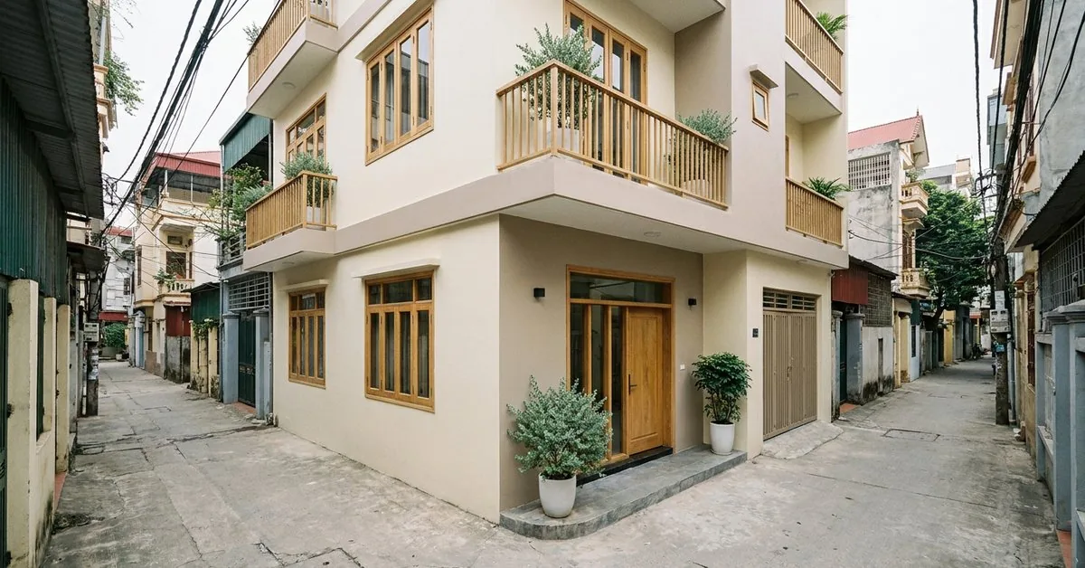 Nhà phố Hà Nội hoàn thiện chuẩn bị bàn giao sau khi xây trọn gói