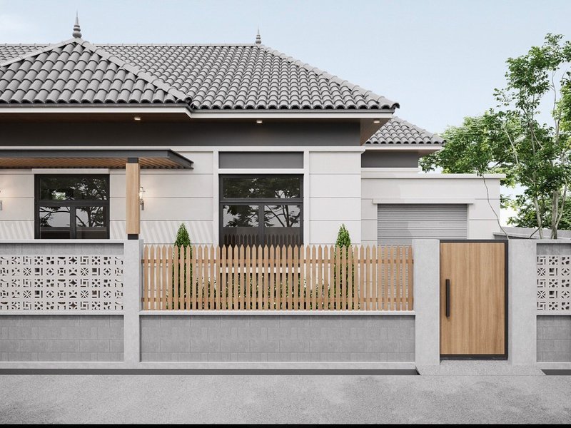 Phối cảnh thiết kế mái ngói dốc dự án 99 K'VILLA do Nhà Mộc thực hiện