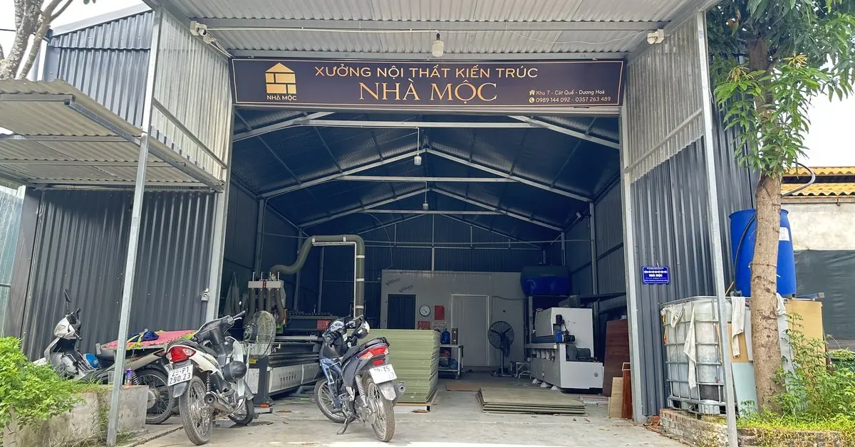 Xưởng nội thất Nhà Mộc tại Cát Quế phục vụ gói xây trọn gói